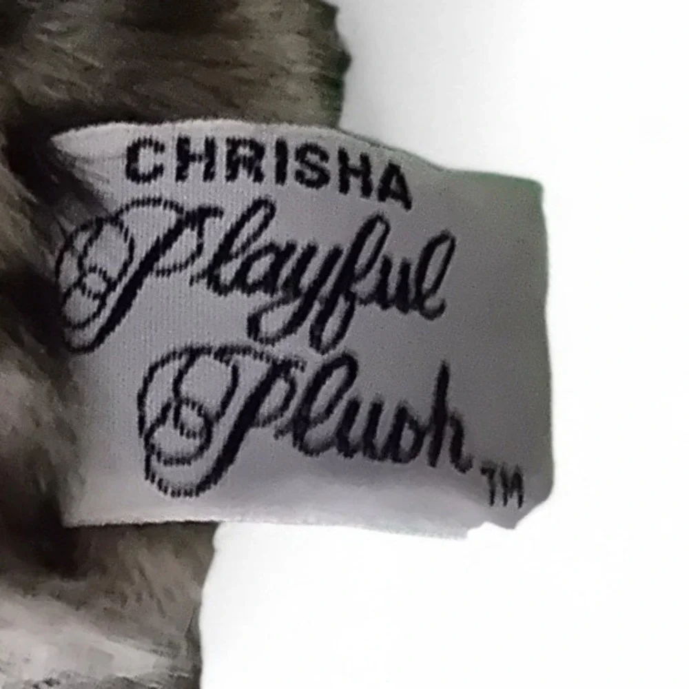 Chrisha Playful Plush Leopard Cub Spotted Stuffed Animal 18235 Korea‎ Tan Black